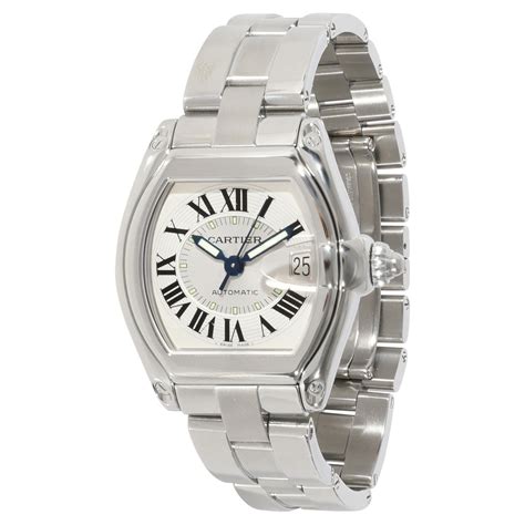 cartier stainless steel roadster